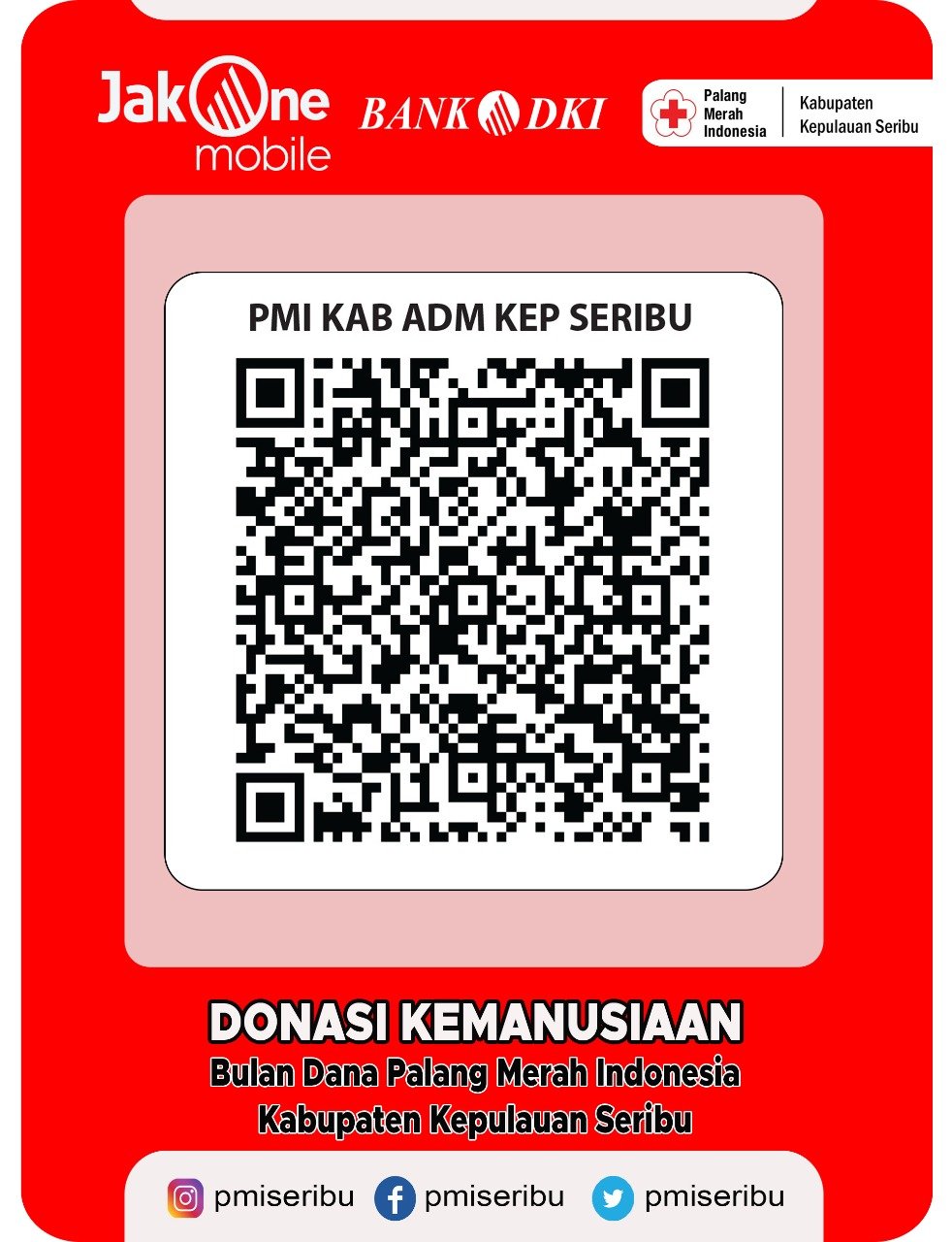 QRIS Code untuk Donasi PMI Kepulauan Seribu